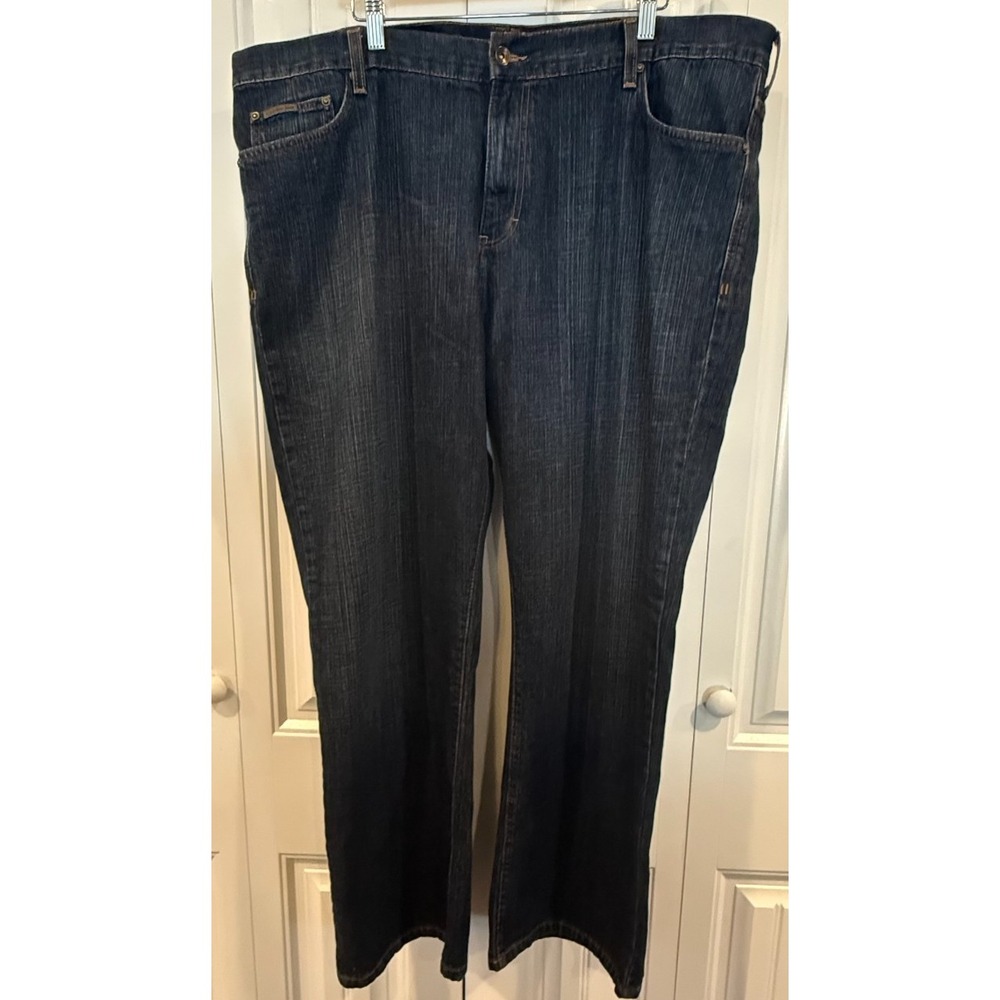 Calvin Klein Jeans Men's 42x30 Dark Wash Blue Straight Leg Denim Y2K 90s Classic